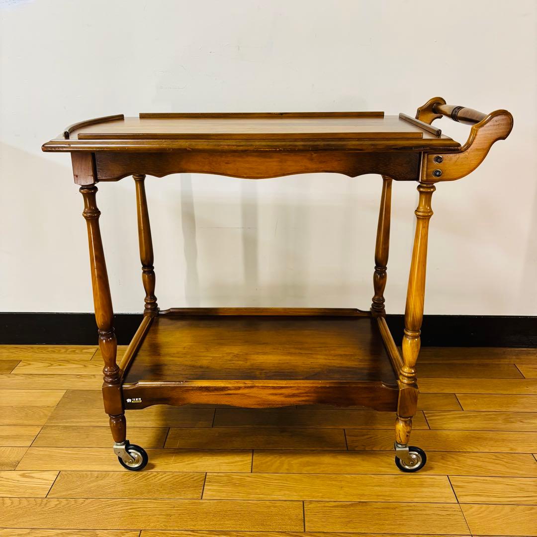 karimoku カリモク　アンティーク　キッチンワゴン 　レトロ　【送料無料】