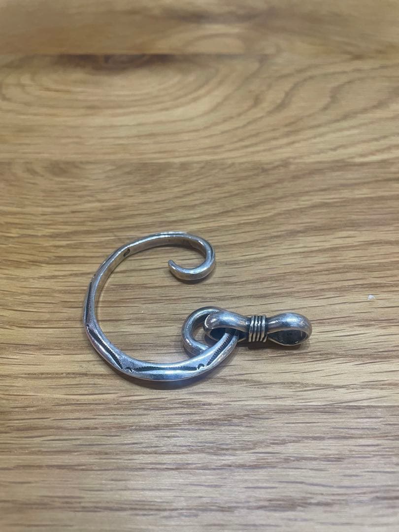 シルバー フック型キーホルダー