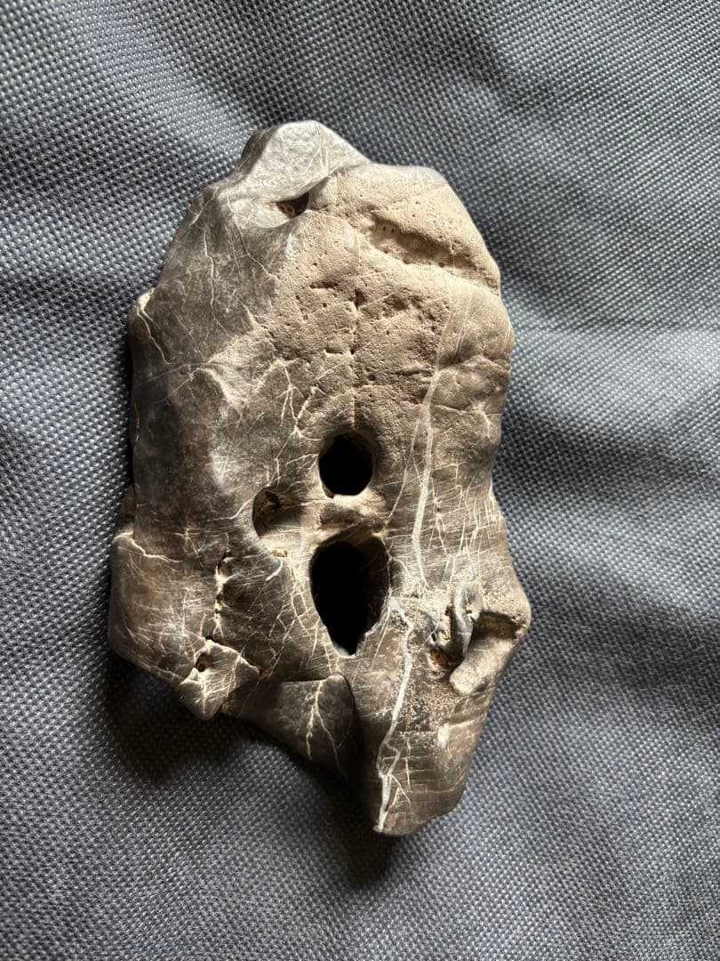 中国　天然　鑑賞　石　痩透漏　18✖︎10cm