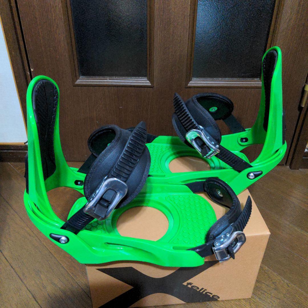 新品FELIX X333 スノーボード ビンディング S ブラック/グリーン