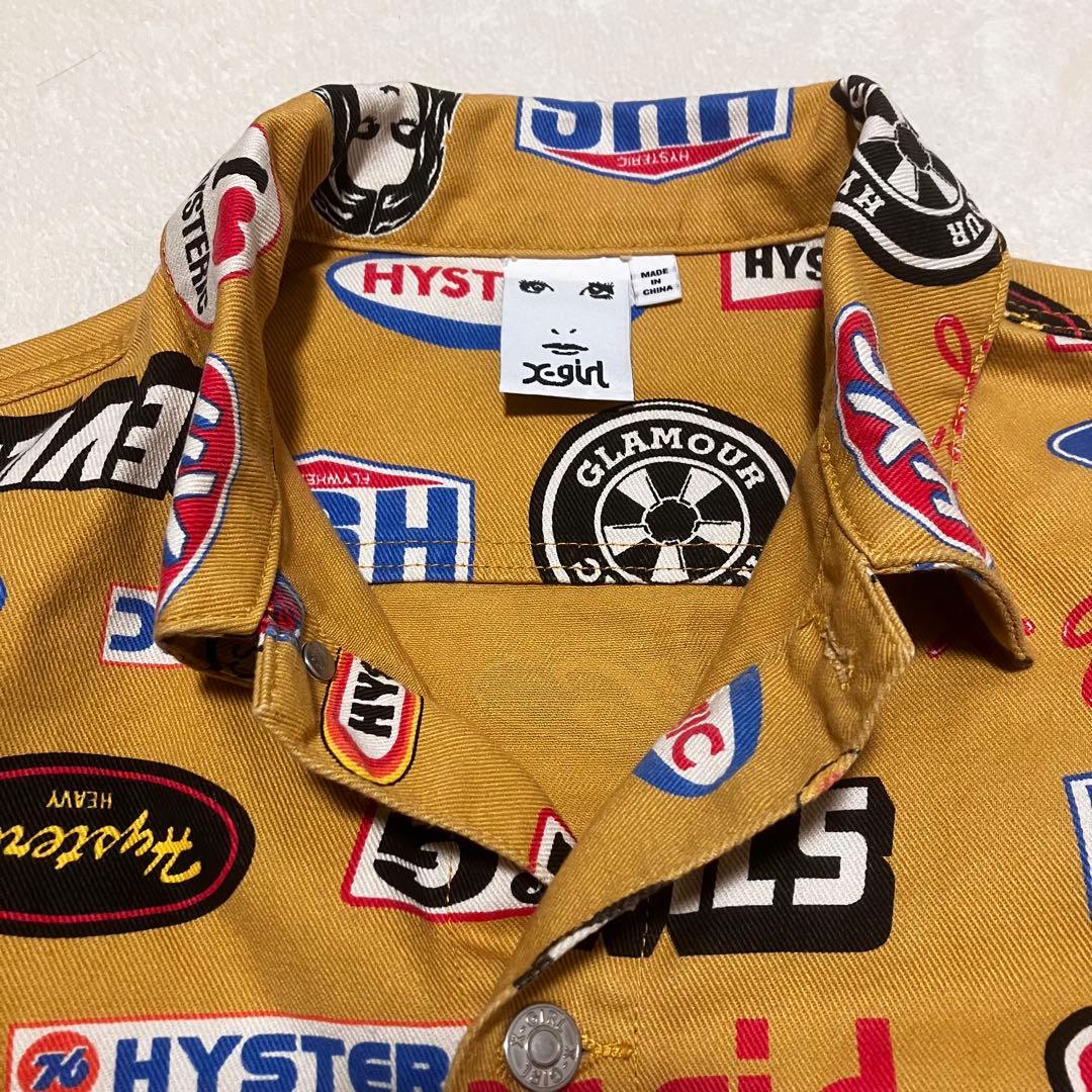 希少✨ヒステリックグラマー ×エックスガール デニムジャケット 総柄 y2k