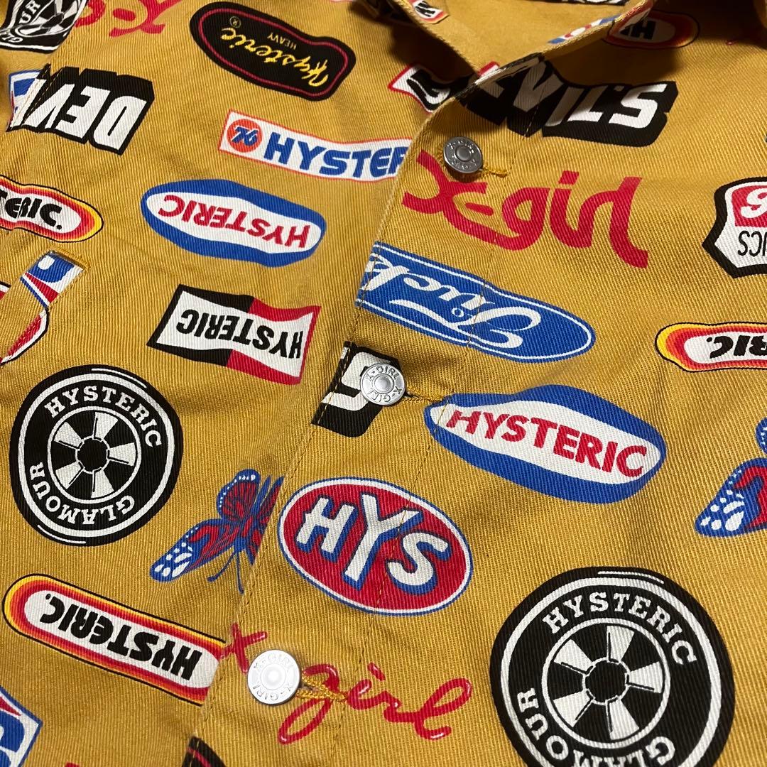 希少✨ヒステリックグラマー ×エックスガール デニムジャケット 総柄 y2k