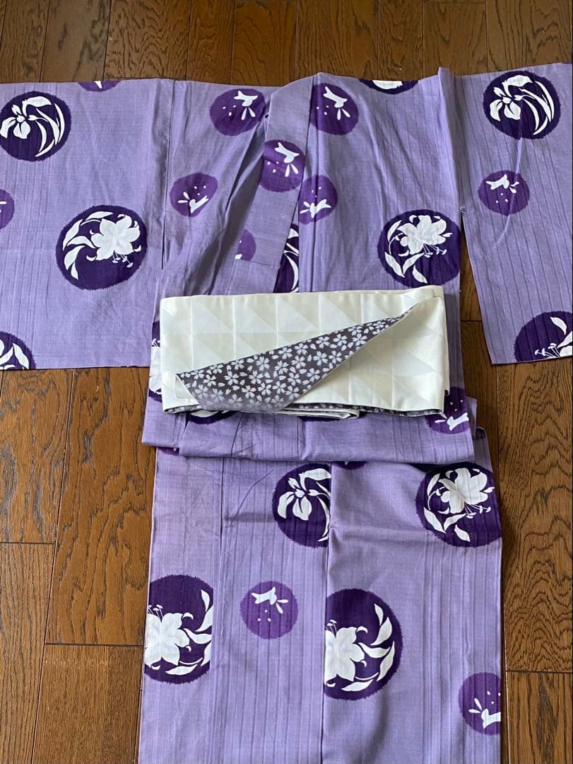 夢工房 うさぎと百合の浴衣