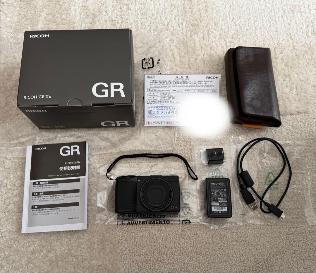 【保証書あり/極美品】RICOH GRⅢx GR3x リコー