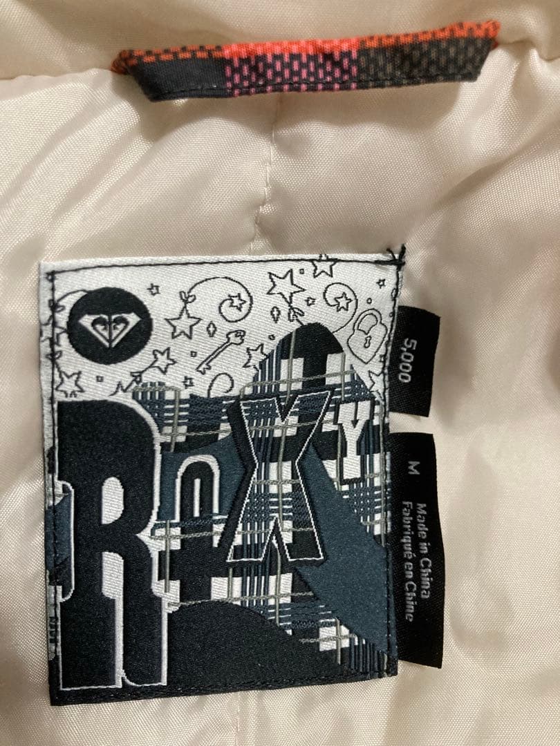 ROXY スノーボード(スキー)ウェアセット 上はM、下はSサイズ チェック柄
