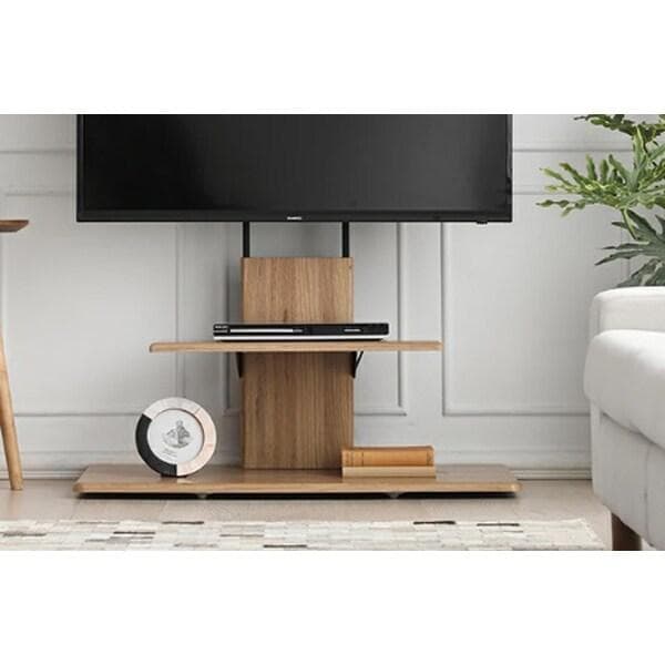 モダンデコ テレビスタンド qhx01-lbr ライトブラウン キャスター付き