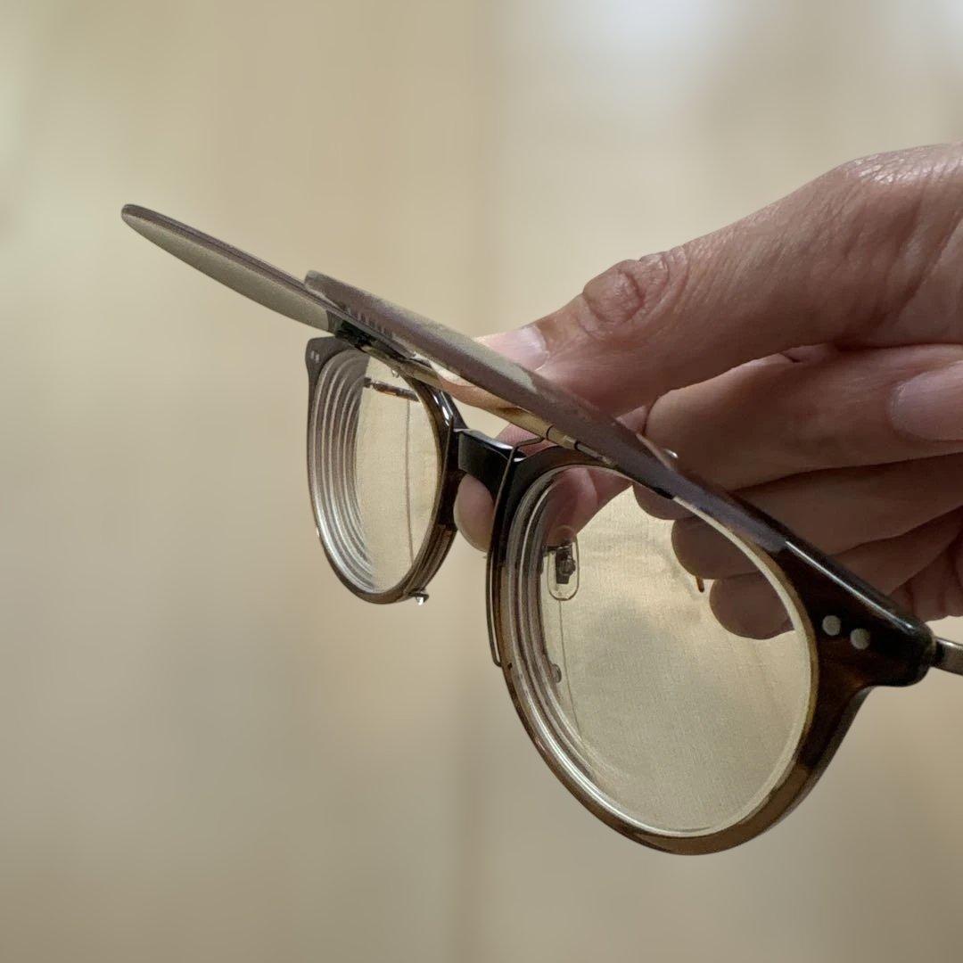 金子眼鏡 KJ-05 BRH 跳ね上げ式サングラス KANEKO OPTICAL