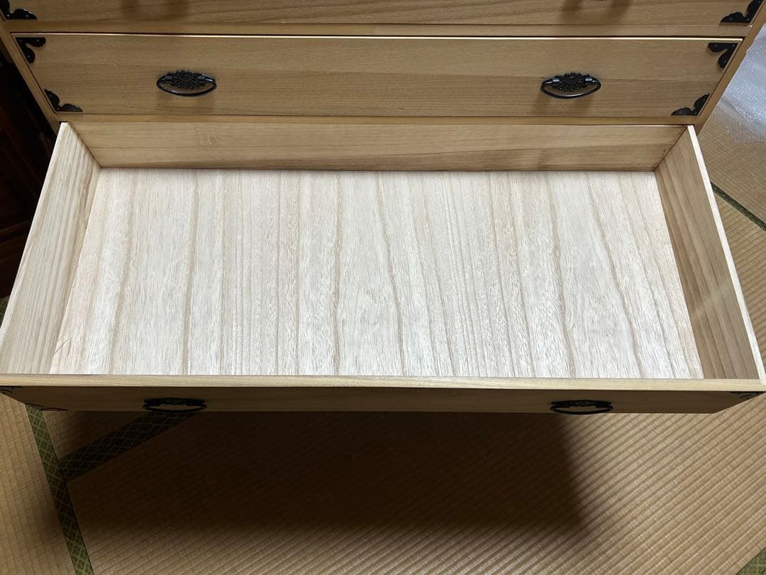 総桐衣装箪笥　7段　桐箪笥　たんす　タンス　引き出し　着物　天然木桐　和