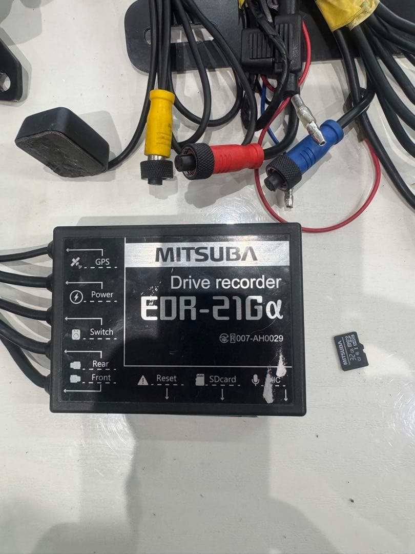 MITSUBAミツバ　バイク用ドラレコ　EDR-21Gα 前後カメラ　GPS