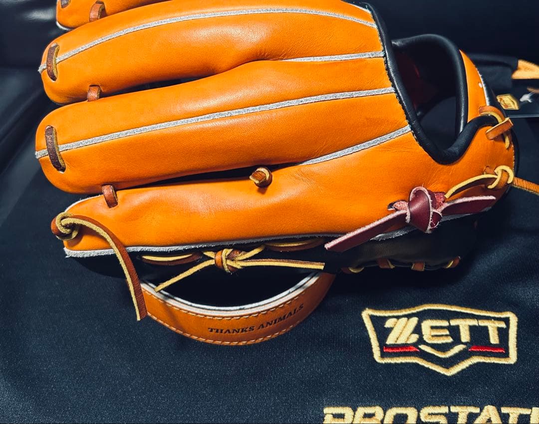 ZETT プロステスペシャルオーダー 硬式 内野用 極上品 日本製 専用袋箱付