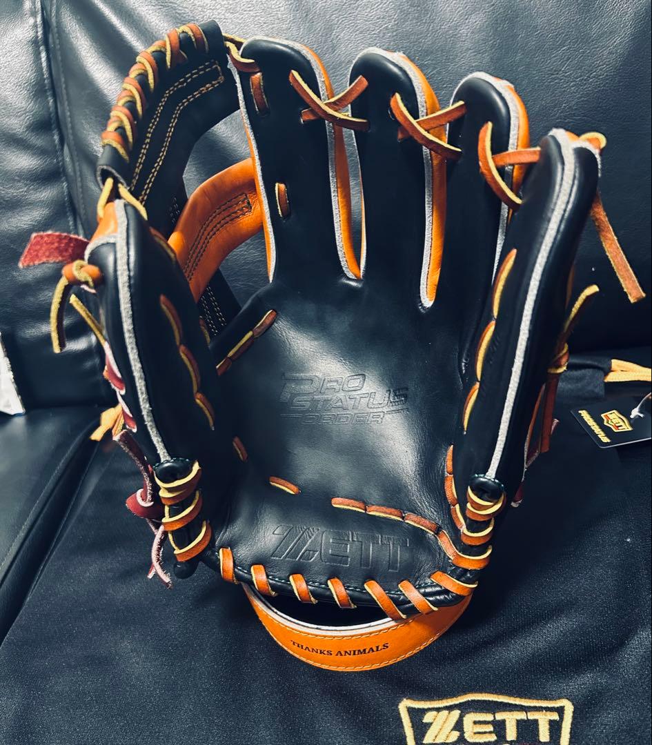 ZETT プロステスペシャルオーダー 硬式 内野用 極上品 日本製 専用袋箱付