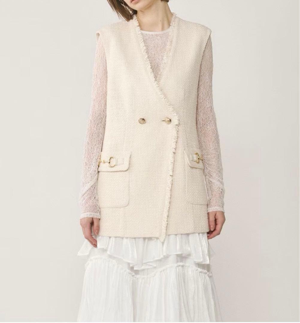 grace continental ルーズツイードジレジャケット