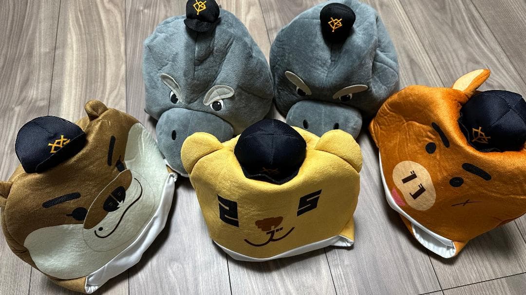 読売ジャイアンツ　選手応援グッズ　被り物　５点セット