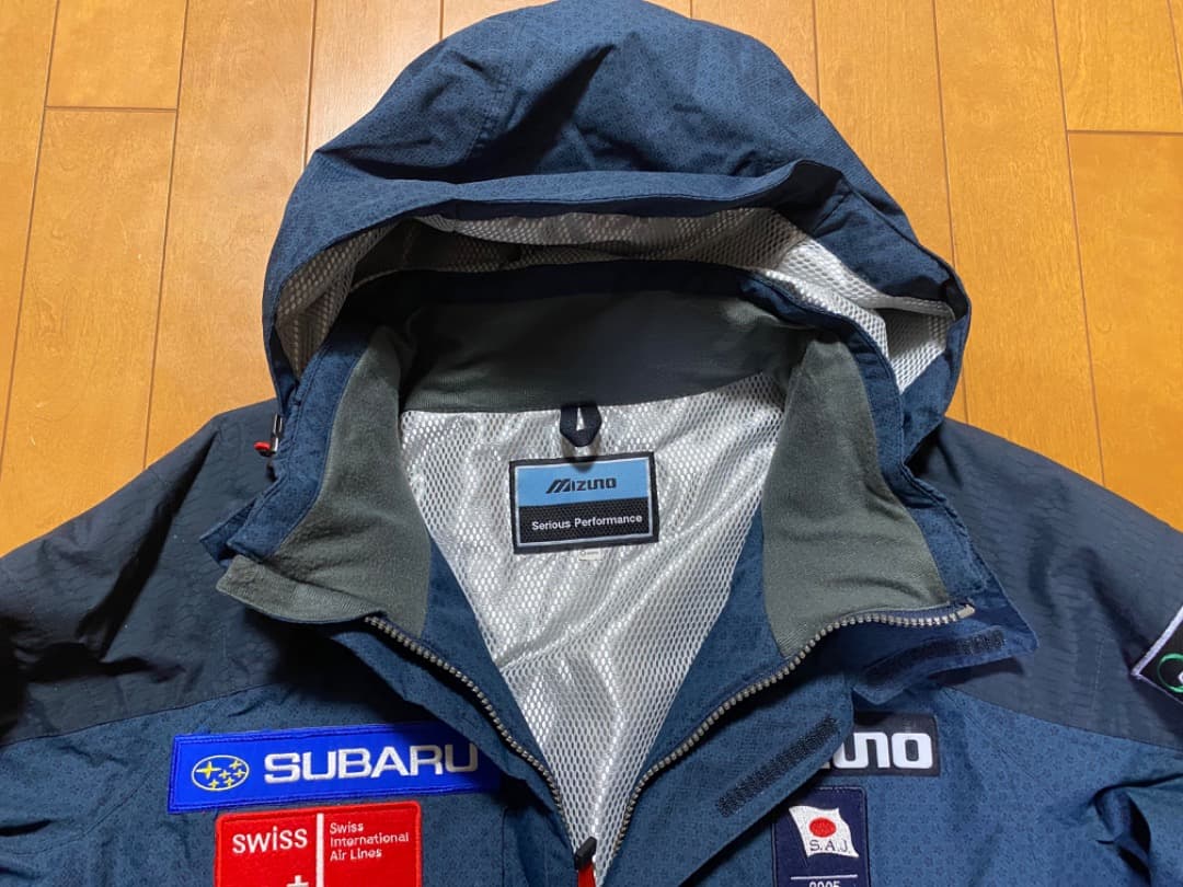 ミズノ　ブレスサーモ　スキーウエア　上下セット　Oサイズ　スバル日本代表　美中古