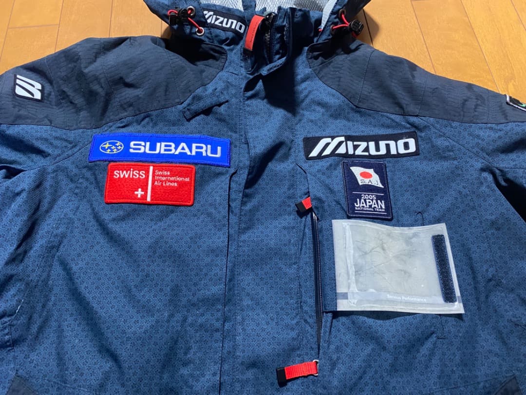 ミズノ　ブレスサーモ　スキーウエア　上下セット　Oサイズ　スバル日本代表　美中古