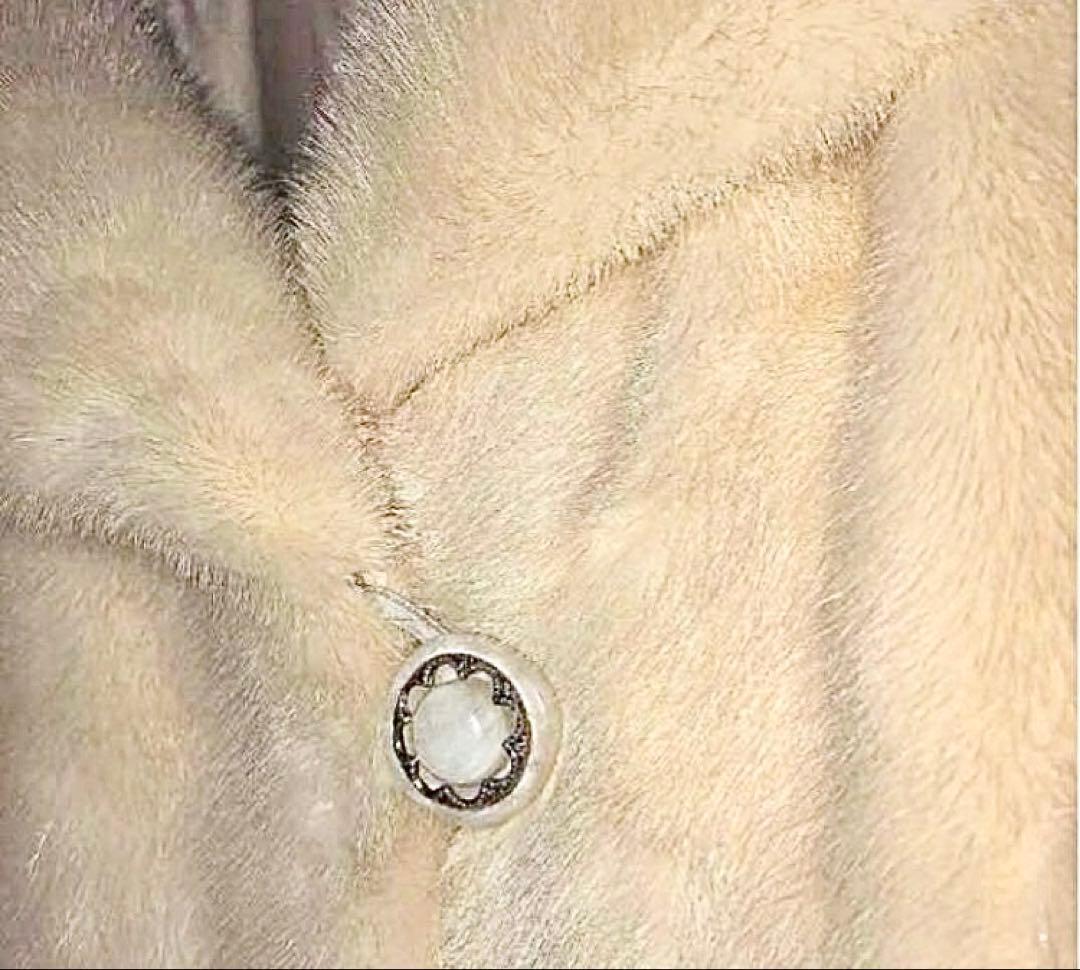 毛皮美品❣️希少デザイン★パロミノミンクヴィンテージミドル丈 女優風 9〜11号