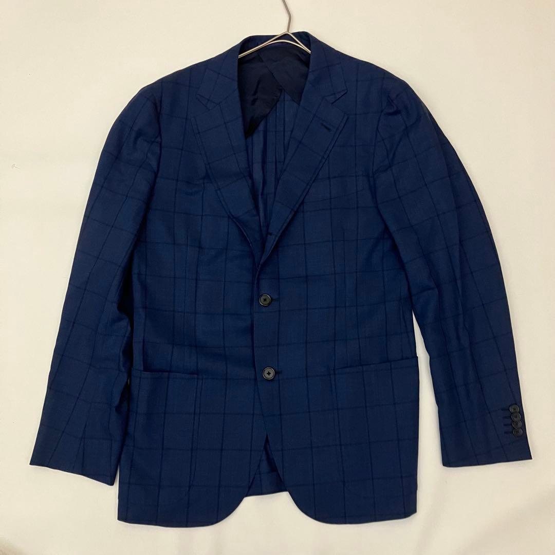 ✨未使用級✨SHIPS ロロピアーナ　テーラード　ウィンドペン　ネイビー　高級