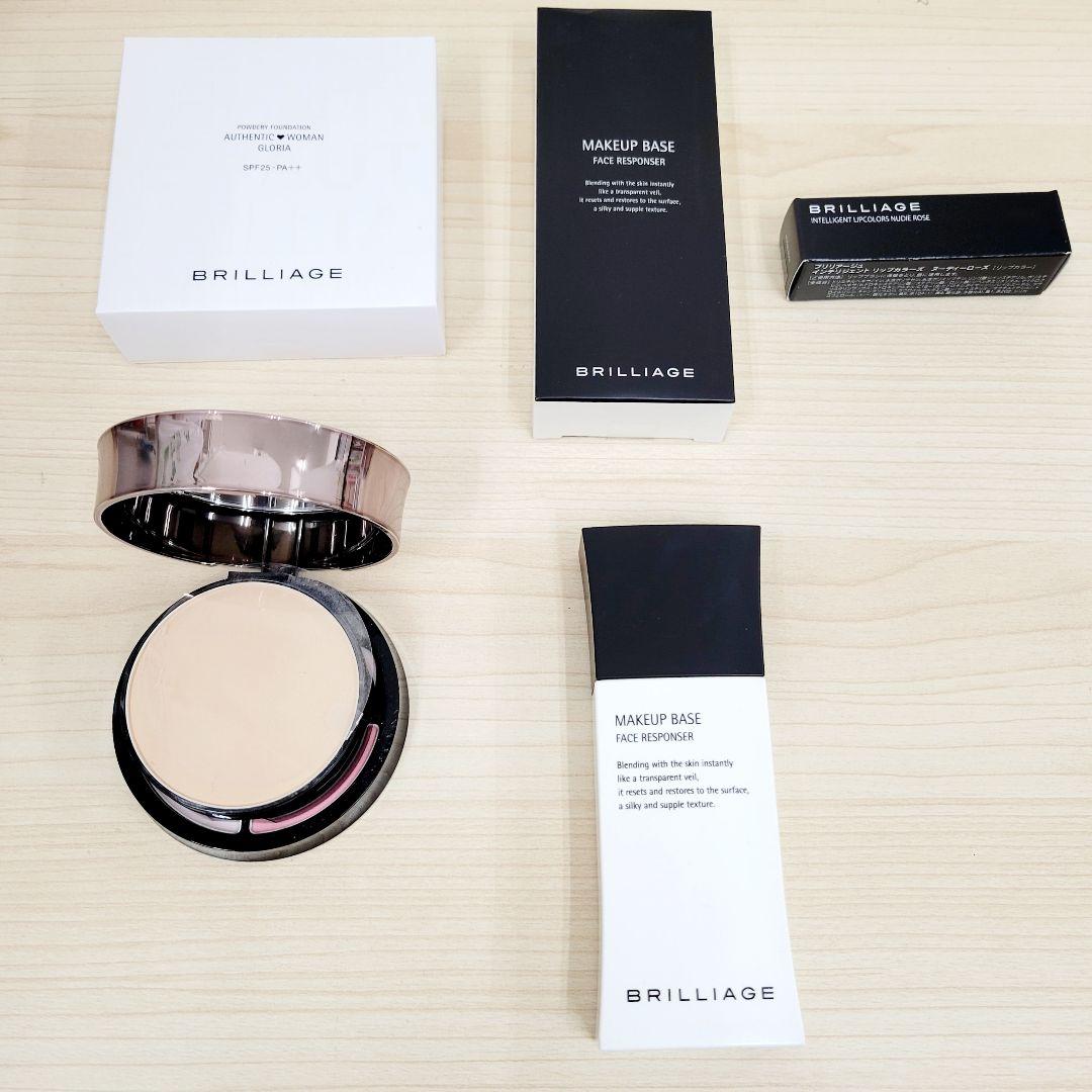 BRILLIAGE パウダーファンデーション チーク メイクアップベース リップ
