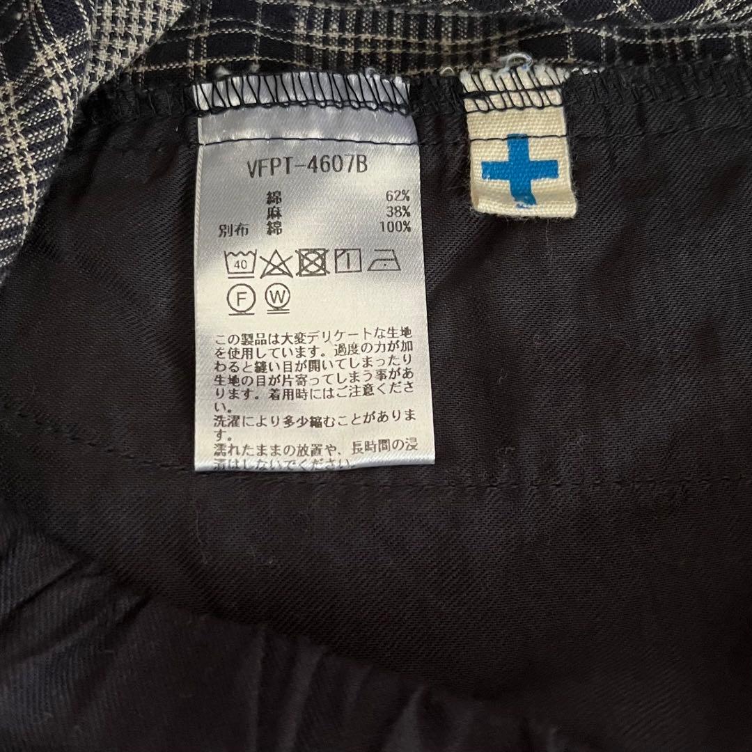 未使用 vm ヴーム 2024SS ワイドタックパンツ チェック パラスパレス