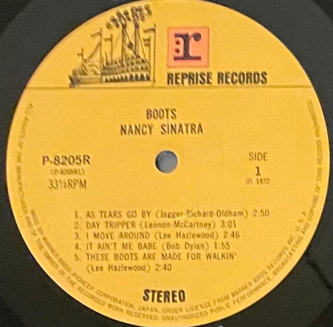 希少国内帯付LPレコード　ナンシー・シナトラ　にくい貴方