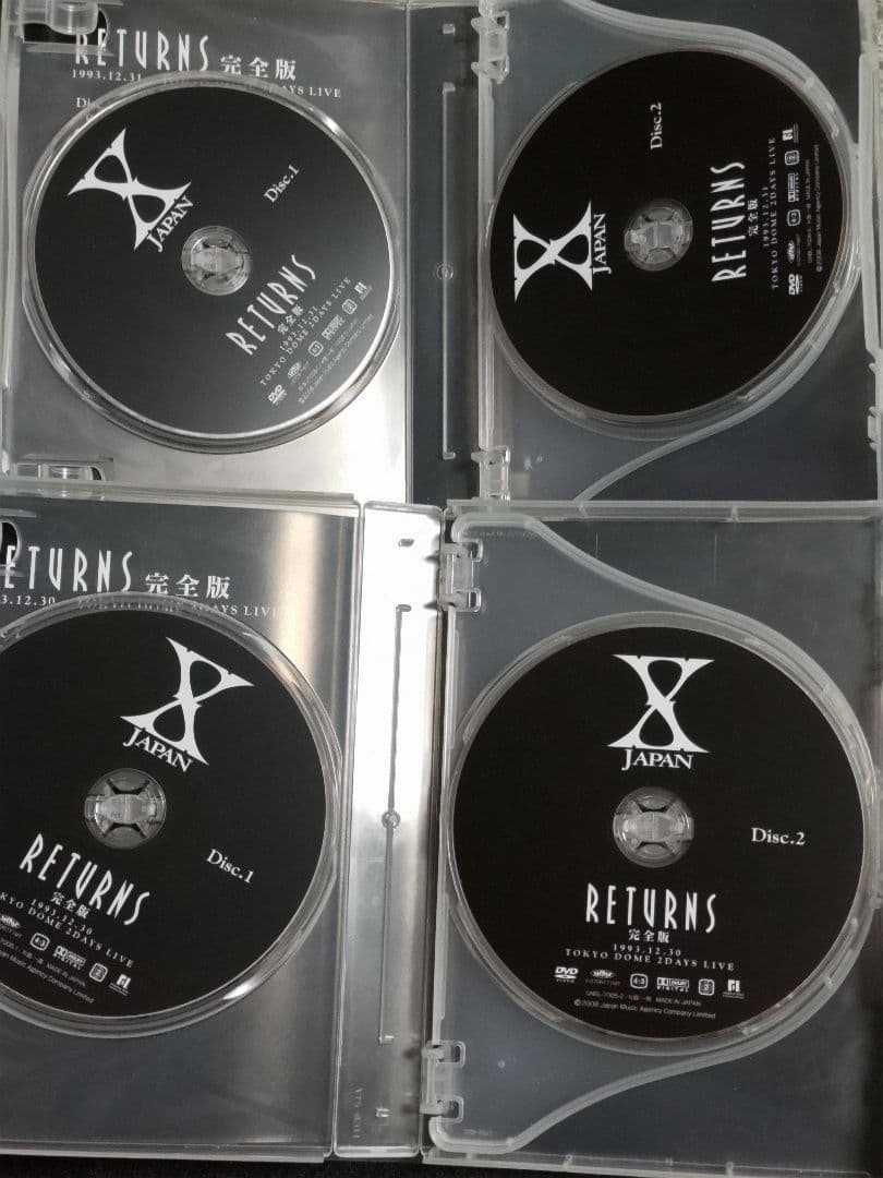 XJapan RETURNS 完全版　DVD-BOX（初回限定生産）