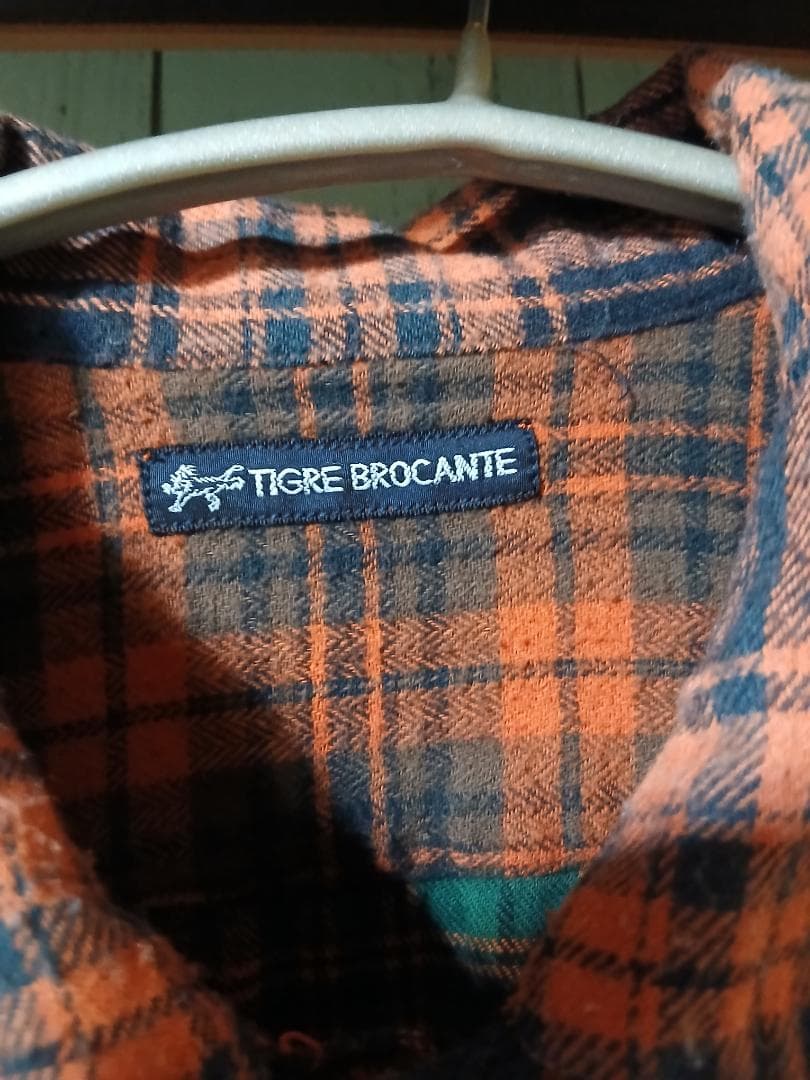 着1回　 パッチワーク　ネル　チェック　九分袖　シャツワンピ　プロフで全品見て