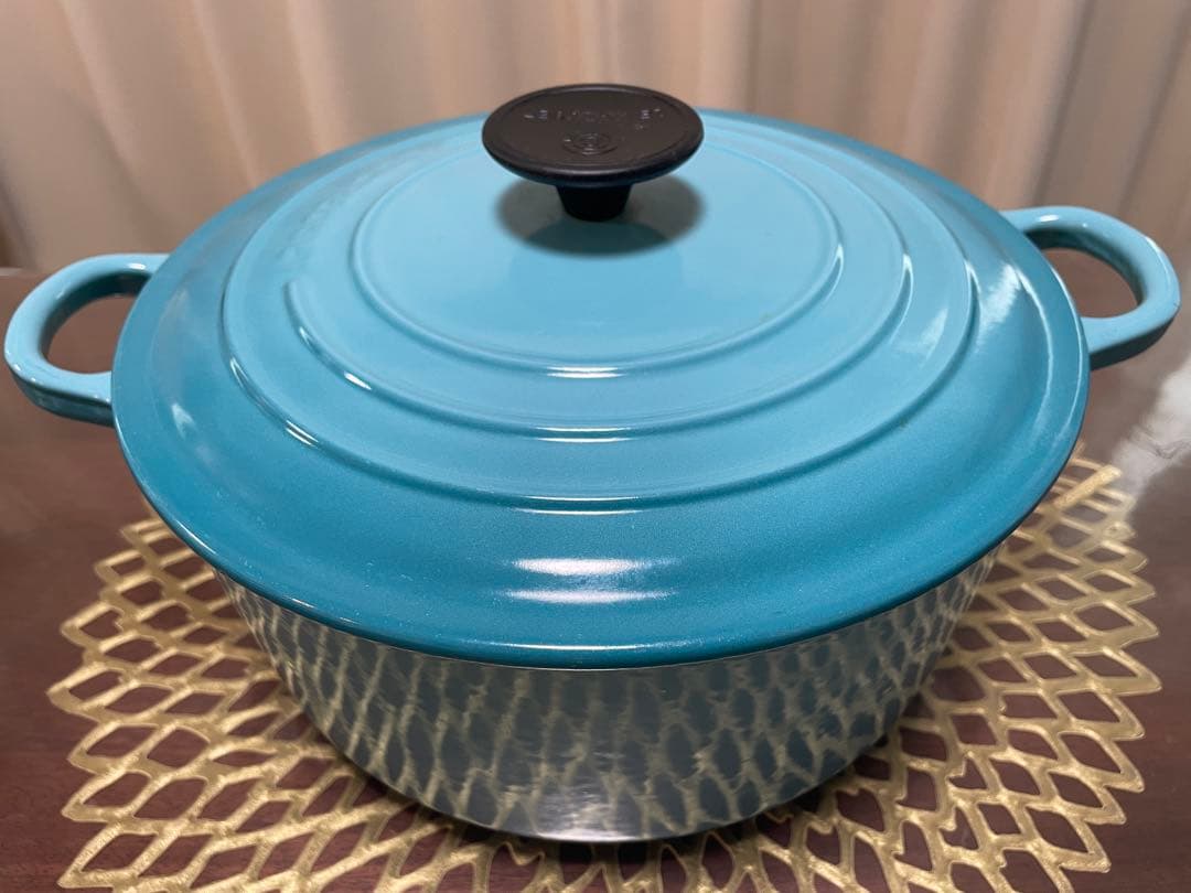 Le Creuset ルクルーゼ 両手鍋 24cm カリビアンブルー