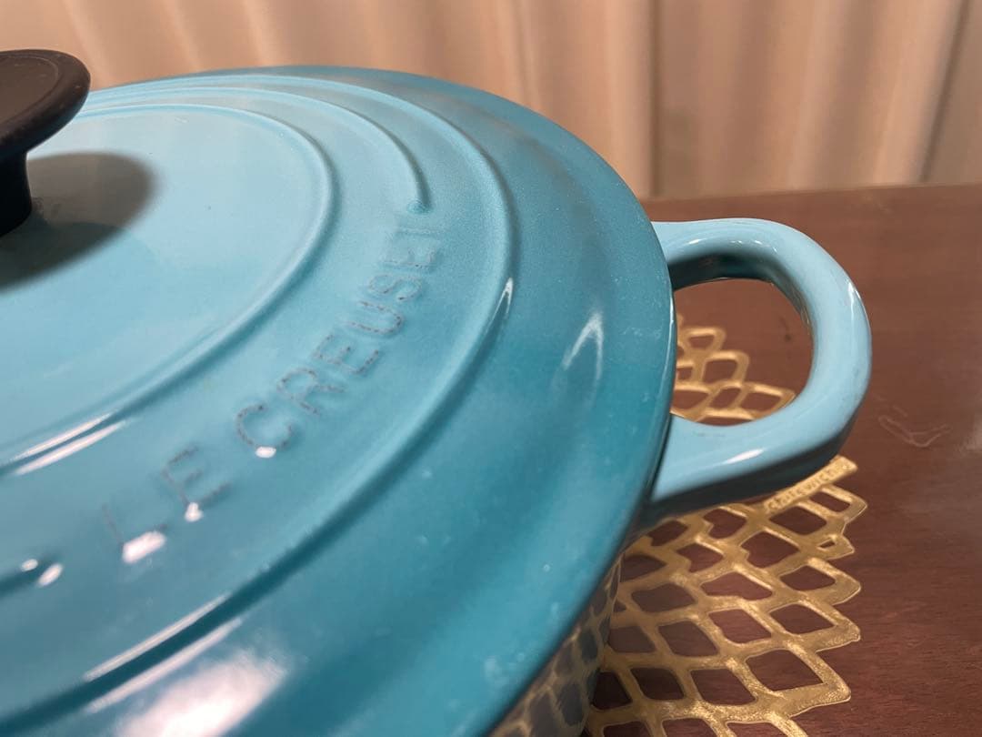 Le Creuset ルクルーゼ 両手鍋 24cm カリビアンブルー