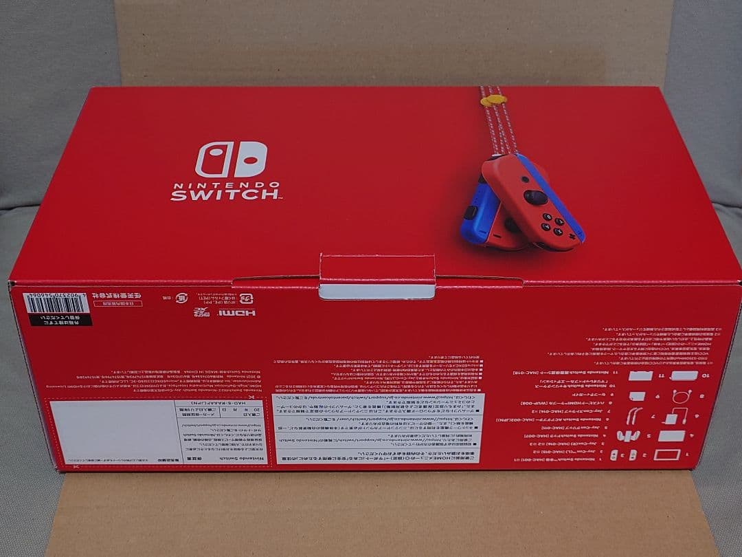 【美品】Nintendo Switch本体 マリオレッド×ブルー セット