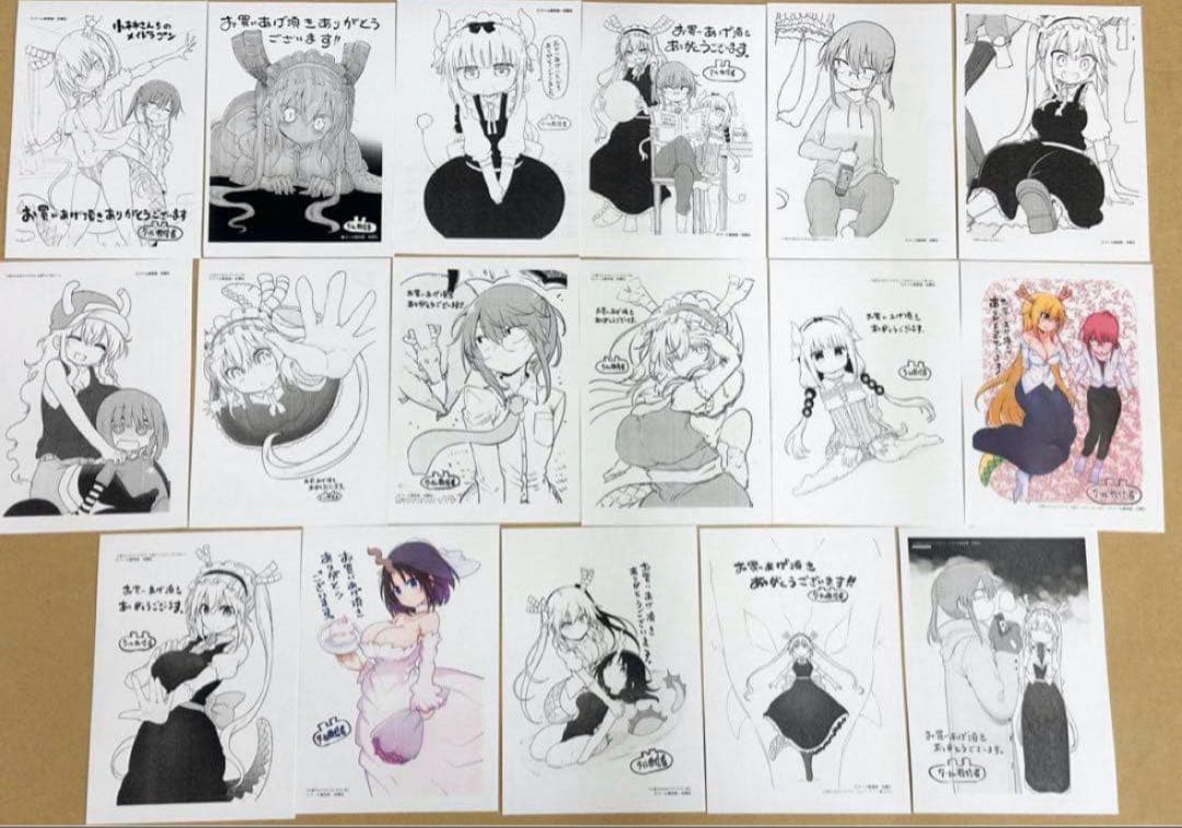 ご商談品　小林さんちのメイドラゴン　特典ペーパー36枚×5セット