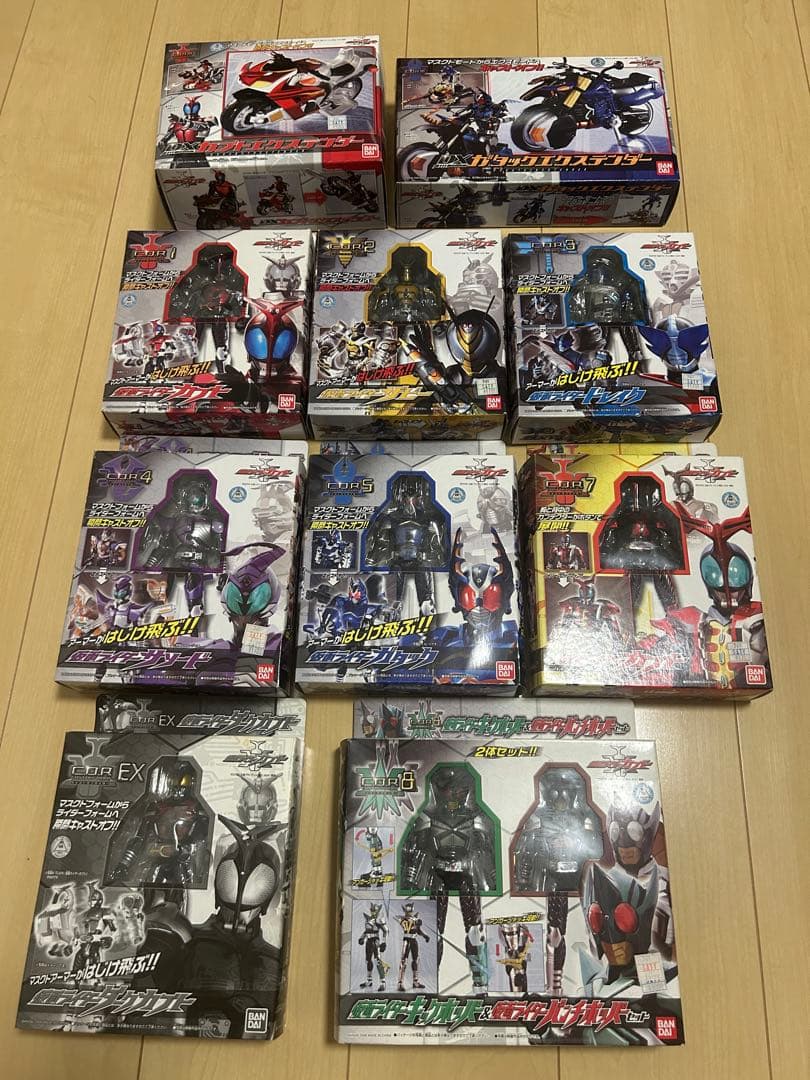 【当時品】仮面ライダーカブト　キャストオフライダーシリーズ10点セット