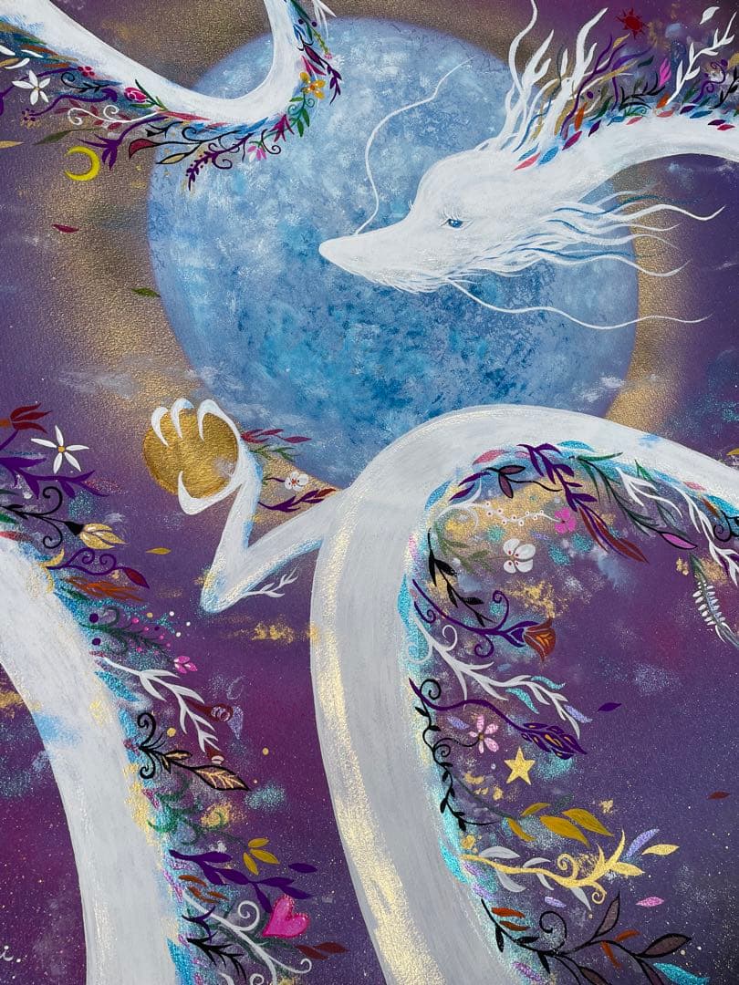 ありりん0703☆ 龍神 アート(額縁なし) 開運絵画 龍ノツカイ