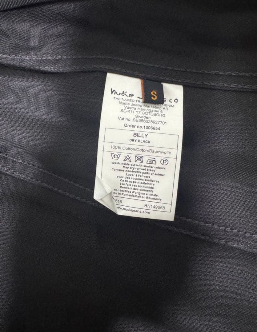 ジャケット・アウター Nudie jeans ROBBY VINTAGE BLACK