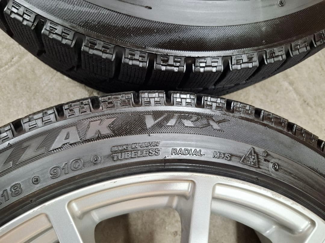 スバル レガシィ STI ts 18インチ 8.0J 純正 ホイールタイヤ