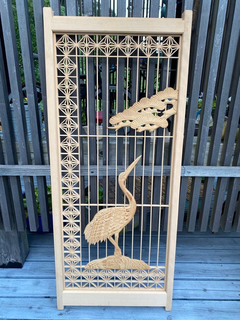 欄間　組子細工　建具　古民家　4枚セット