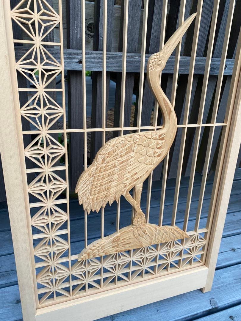 欄間　組子細工　建具　古民家　4枚セット