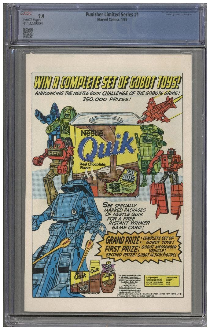 アメコミリーフ Punisher Limited Series #1 CGC