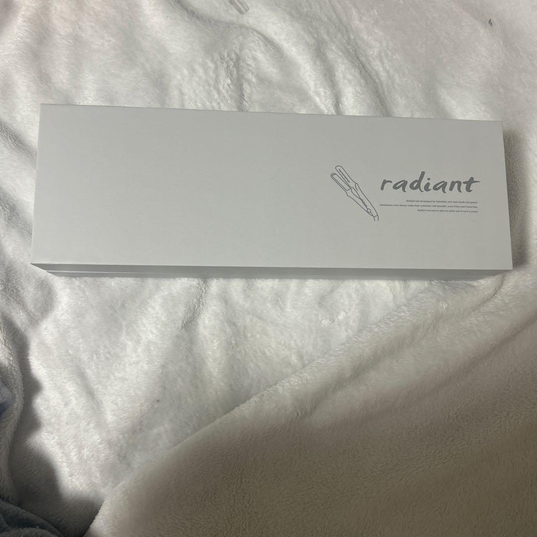 radiant ストレートヘアアイロン 赤