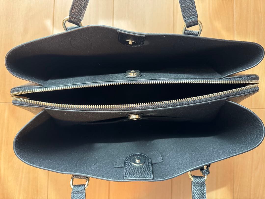 2023年 A4サイズ　フルラ トートバッグ ミネルヴァ ブラック 黒