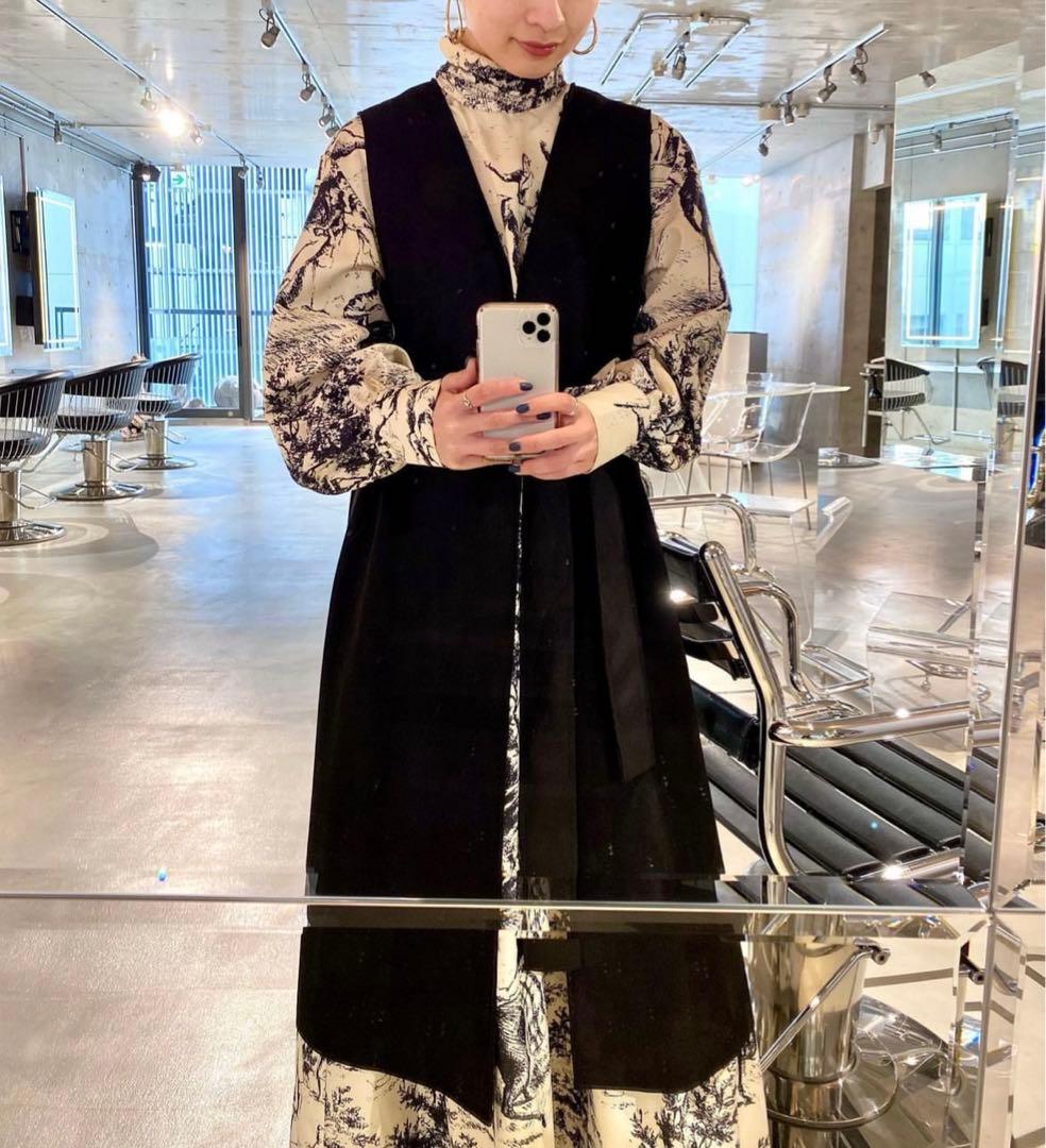 ビョコさん　JOHN フレンチプリントドレス