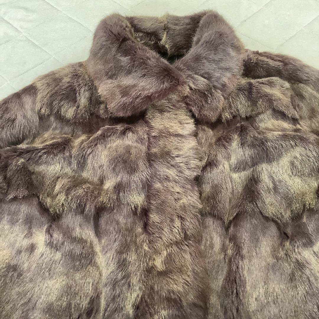 エンバ⭐︎リバーシブル　毛皮コート⭐︎シルク　リス⭐︎美品♪