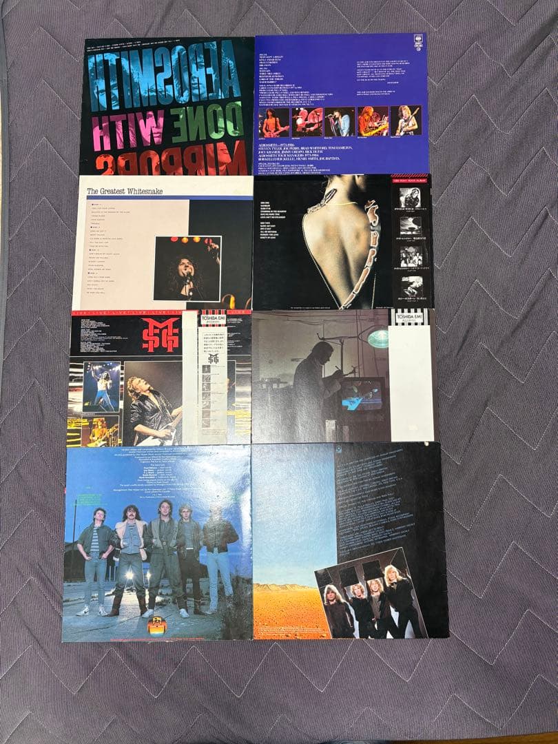 ヘビーメタル、ハードロック　アナログレコード8枚セット