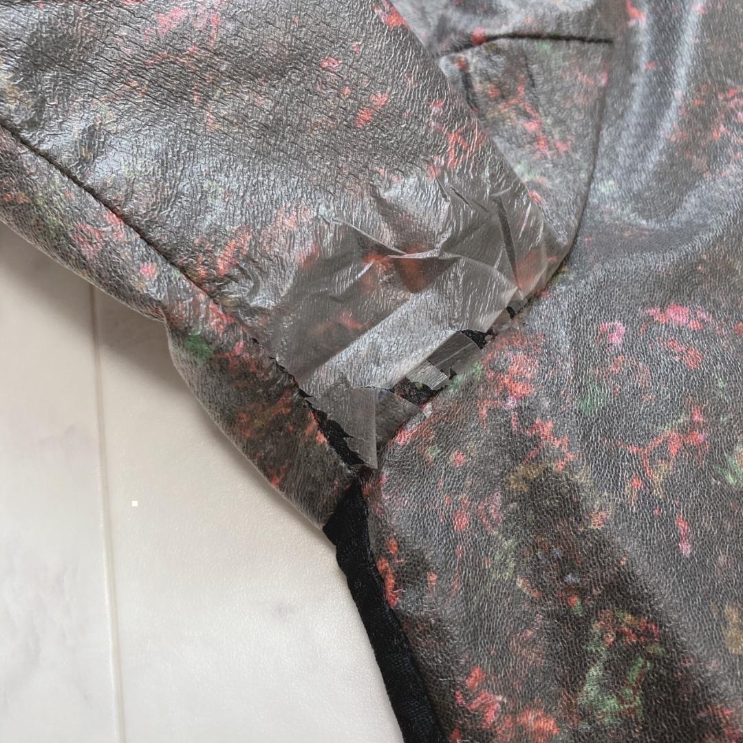 OAKLEY ジップナイロンジャケット　総柄ブルゾン　XL