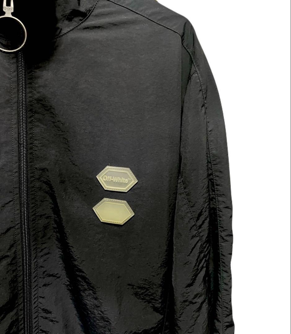 Off-White 黒 トラックジャケット