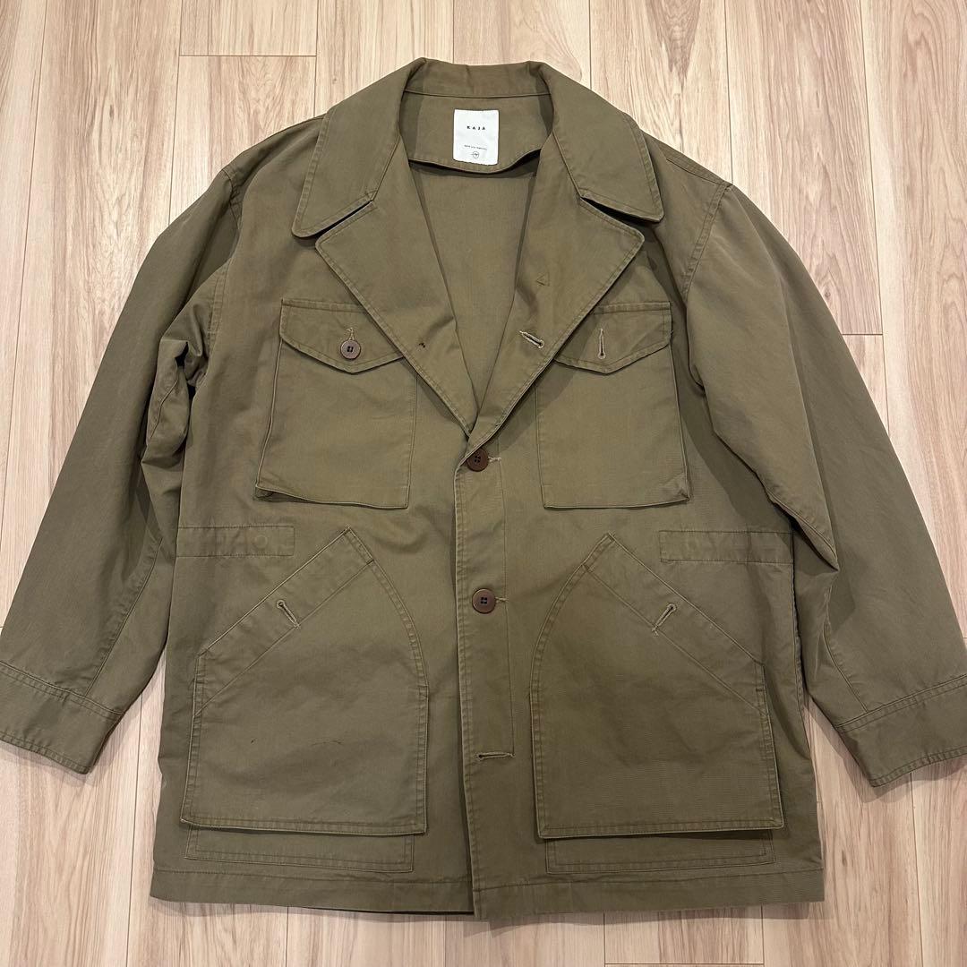 KAJA WIDE SAFARI JACKET 2 ベージュ OVY