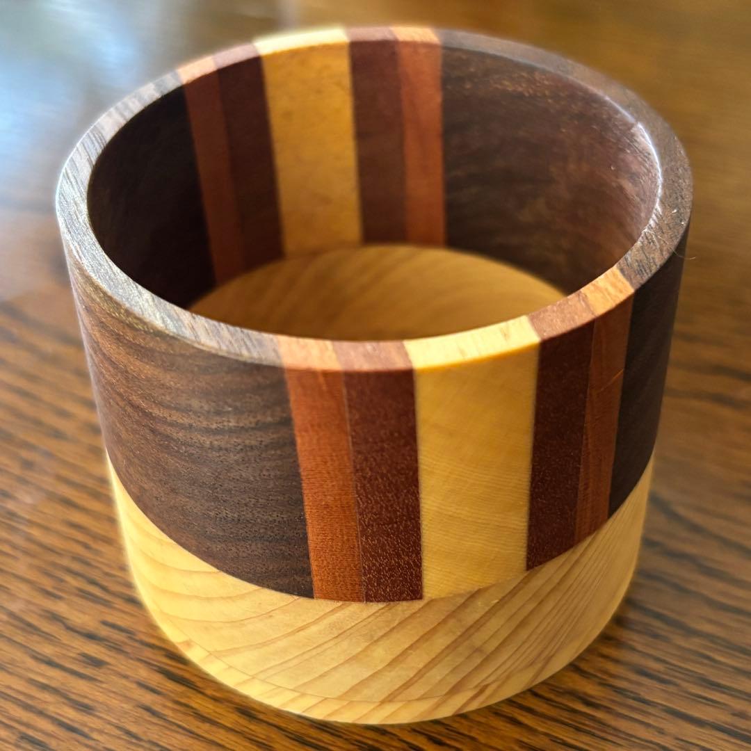 ΣＮ+F/9 paper cup holder 寄せ木カップ エヌエフナイン