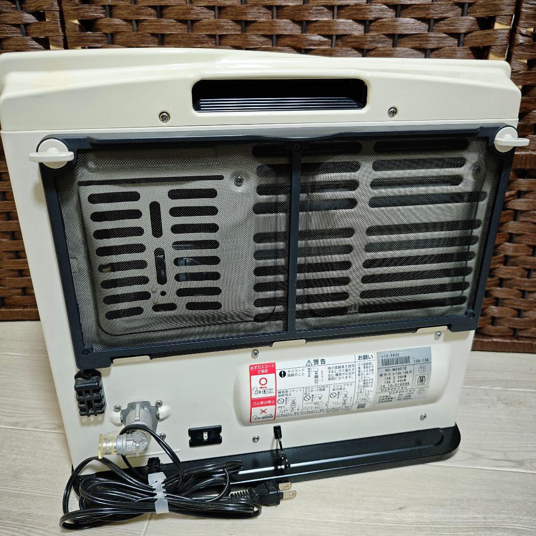 【美品】リンナイ RC-M2401E ガスファンヒーター 都市ガス用 レッド
