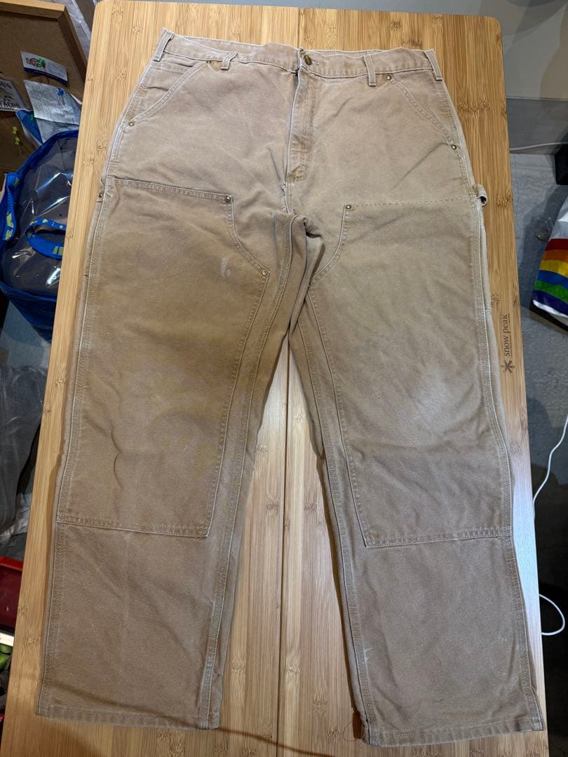 カーハート ダブルニー ペインターパンツ ダック W38L 30ダメージ