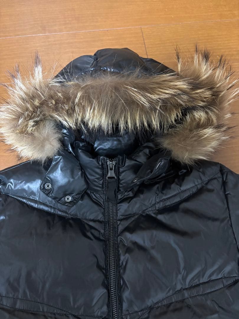 ikka イッカ ダウンジャケット M ファー 光沢 y2k お兄系 ギャル男
