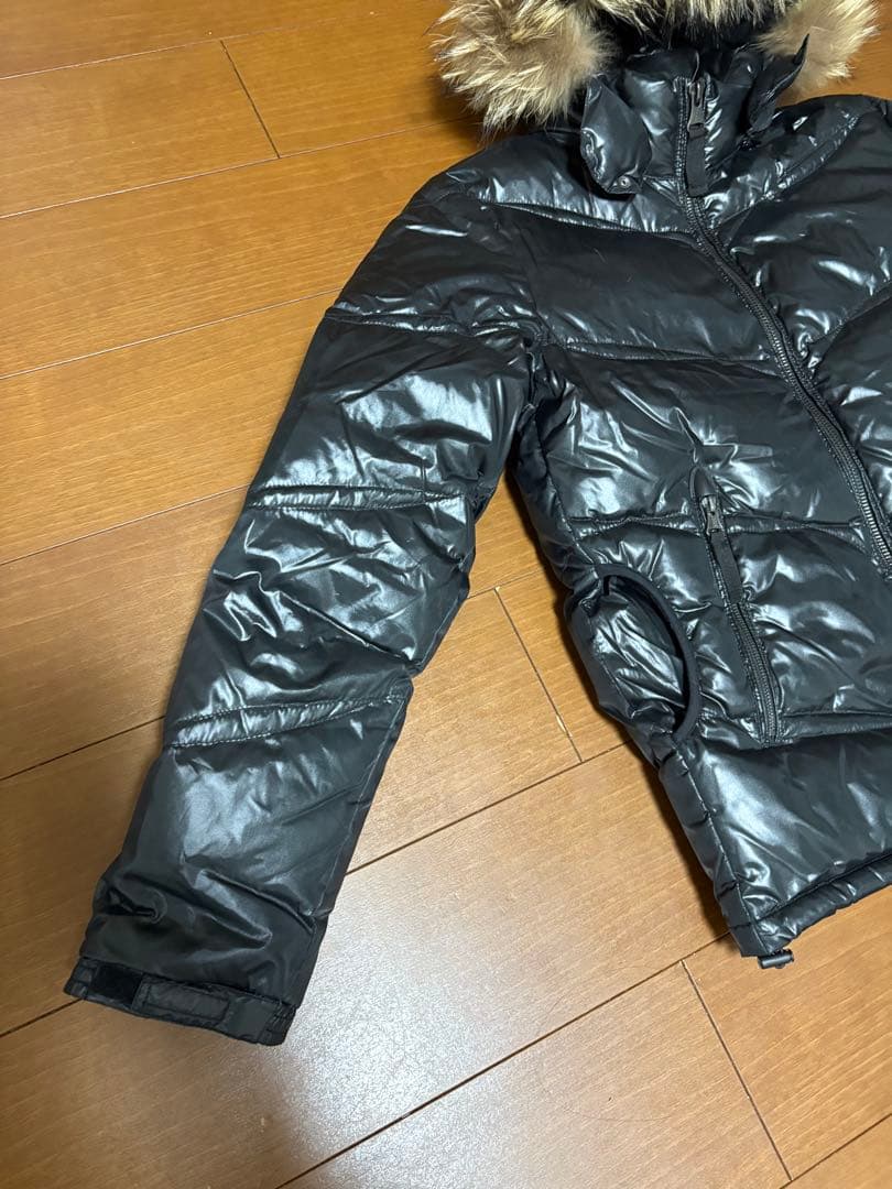 ikka イッカ ダウンジャケット M ファー 光沢 y2k お兄系 ギャル男